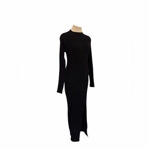 Wilfred Black Long Sleeve Knit Dress